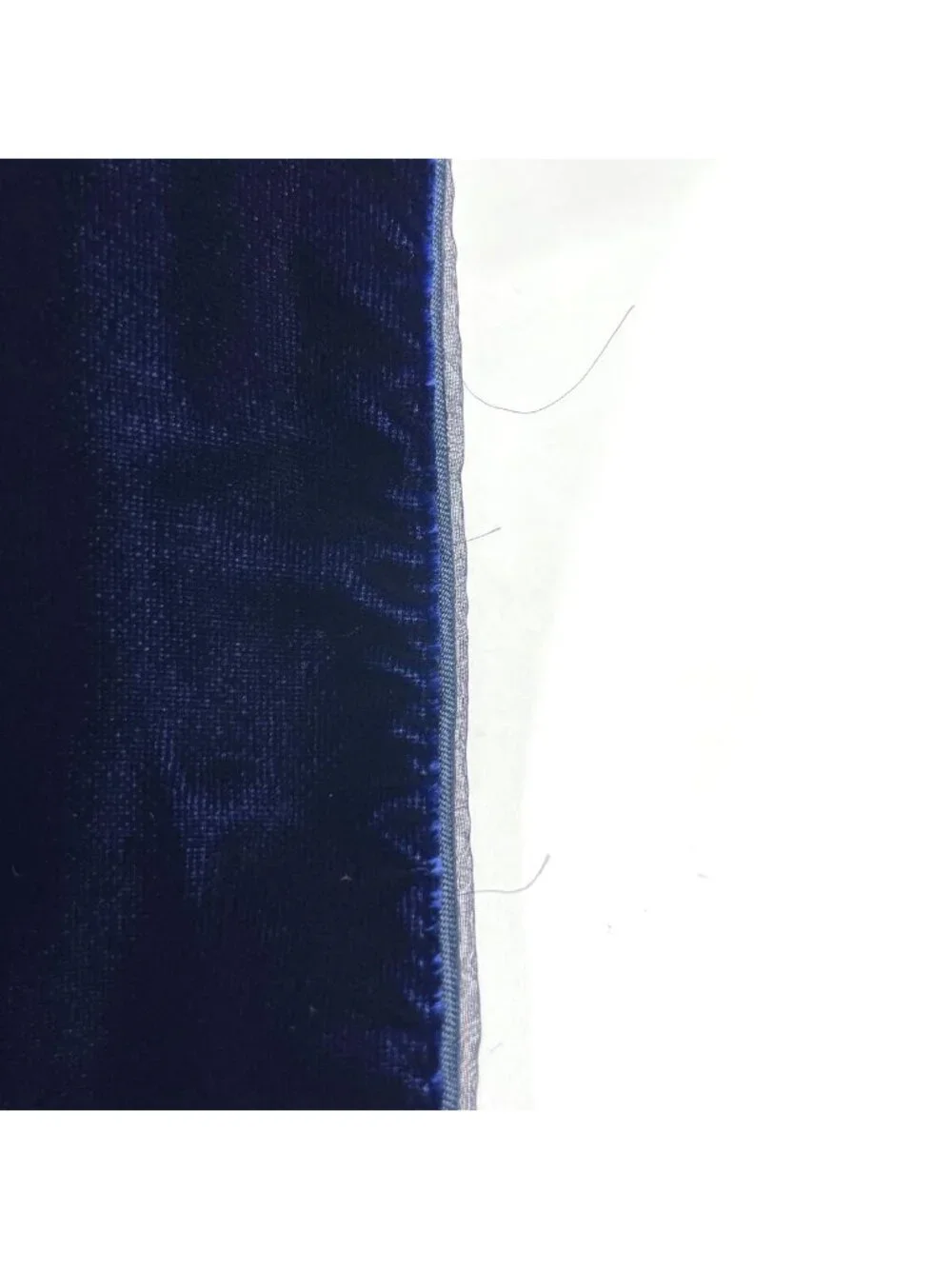 Louis Vuitton Shawl Monogram Echarpe Velvet Rayon Silk Navy Scarf